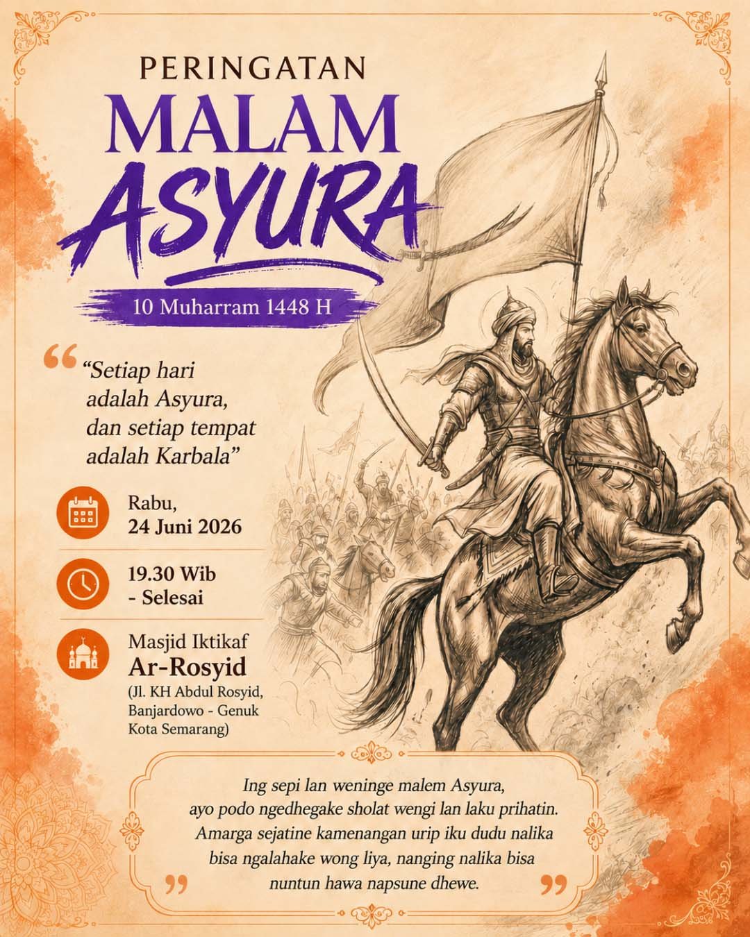 peringatan malam asyura 1448 h di kota semarang